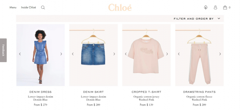 Screenshot of https://www.chloe.com/us/chloe/shop-online/women/childrenswear