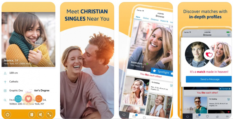 Screemshot of https://apps.apple.com/us/app/christian-mingle-dating-app/id941317572