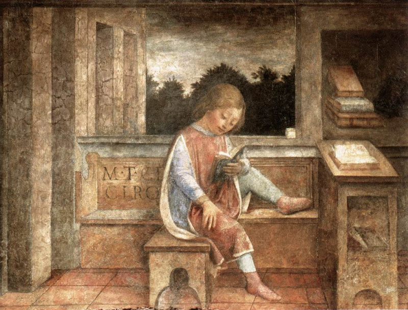 The young Cicero reading -commons.wikimedia.org