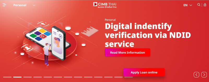 Screenshot of https://www.cimbthai.com/en/personal/home.html