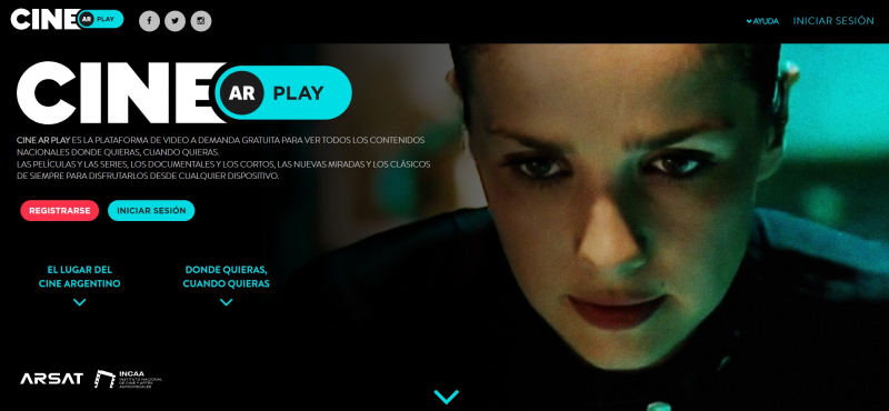 Screenshot via https://play.cine.ar/bienvenida/