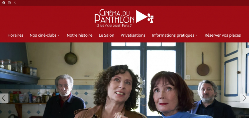Screenshot via https://www.cinemadupantheon.fr/