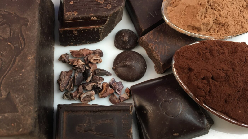 Cocoa and dark chocolate