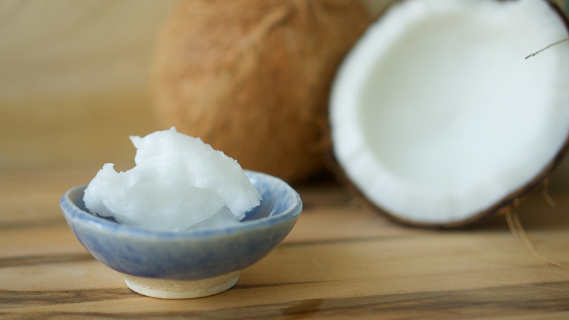 Coconuts and unrefined coconut oil