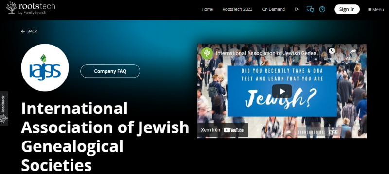 Connect with a Jewish Genealogical Society