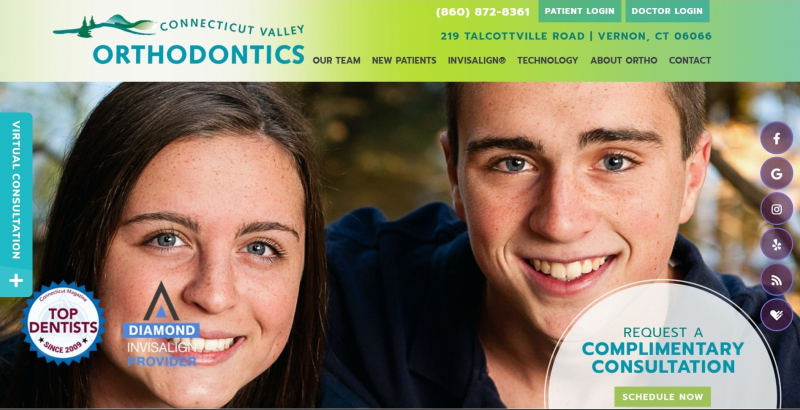 Connecticut Valley Orthodontics. Photo: screenshot