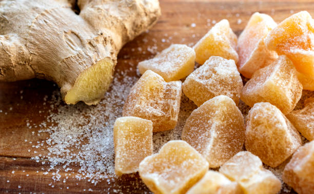 Consider candied or crystallized ginger for sweet applications