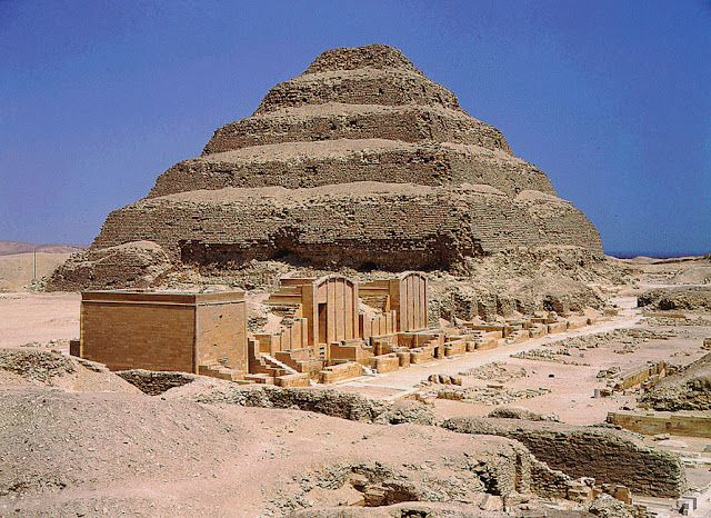Photo:  World History Encyclopedia - The Step Pyramid of Djoser at Saqqara