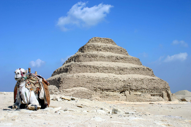 Photo:  Wikimedia Commons - Saqqara pyramid