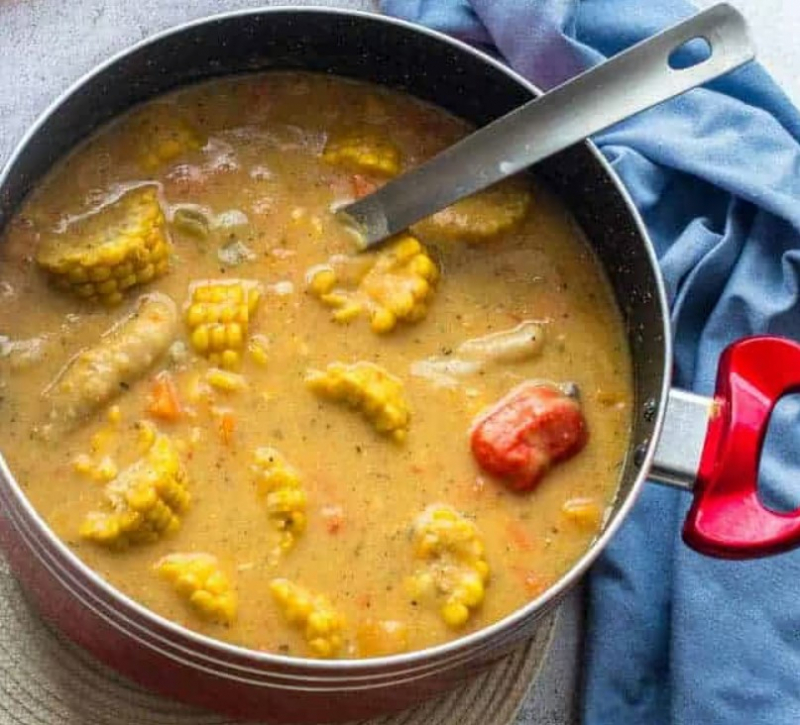 Screenshot via https://thatgirlcookshealthy.com/trinidad-corn-soup/