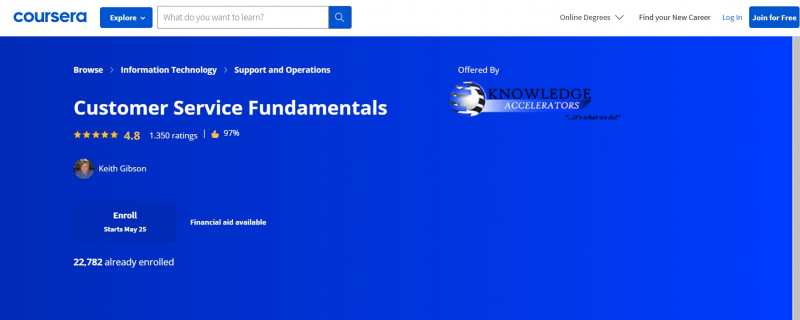 Screenshot of https://www.coursera.org/learn/customer-service-fundamentals