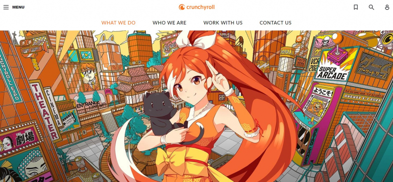 Screenshot of https://www.crunchyroll.com/