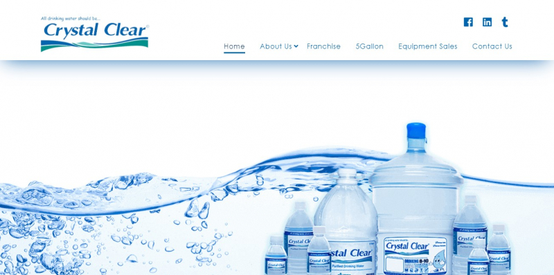 Crystal Clear, INC. is an all-Filipino corporation engaged in the sale, franchise and management of water filling stations - Screenshot photo