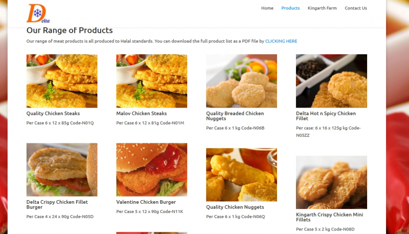 Delta Foods Ltd  Products