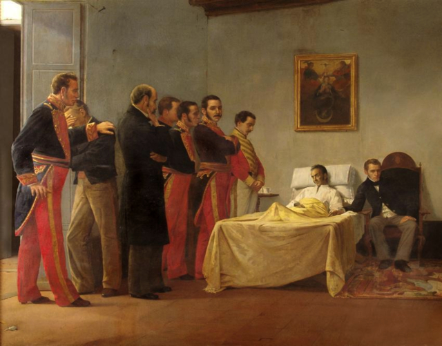 Photo: Death of Simon Bolivar - wikidata
