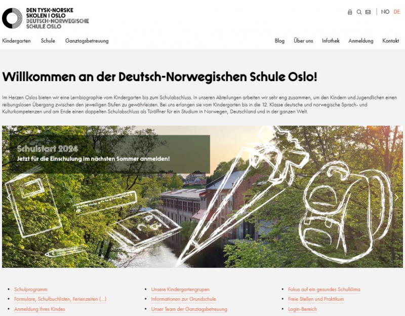 Screenshot of https://www.deutsch-norwegische-schule.no/