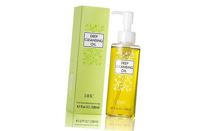 DHC Deep Cleansing Oil: Extra virgin olive oil, rosemary oil, and vitamin E to help deep clean skin gently, control oil, and moisturize effectively. Photo: Stylecraze.com