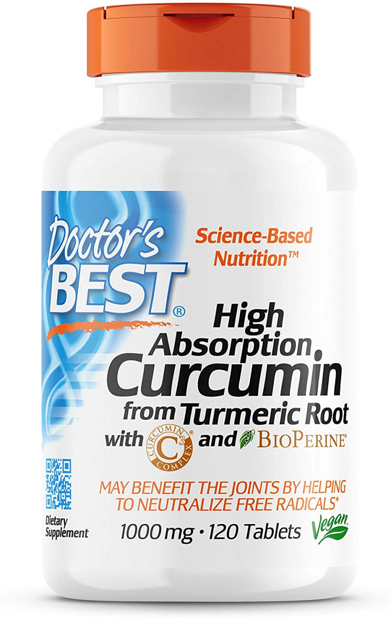 Doctor's Best High Absorption Curcumin From Turmeric Root with C3 Complex & BioPerine. Photo: amazon.com