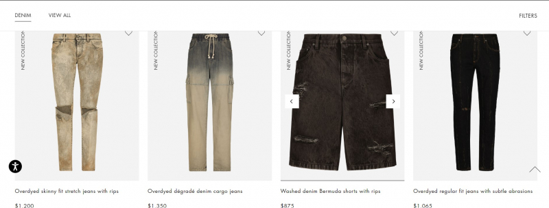 Screenshot of https://www.dolcegabbana.com/en/fashion/men/clothing/denim/