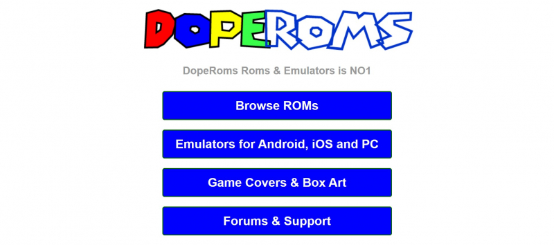 Screenshot of http://www.doperoms.eu/