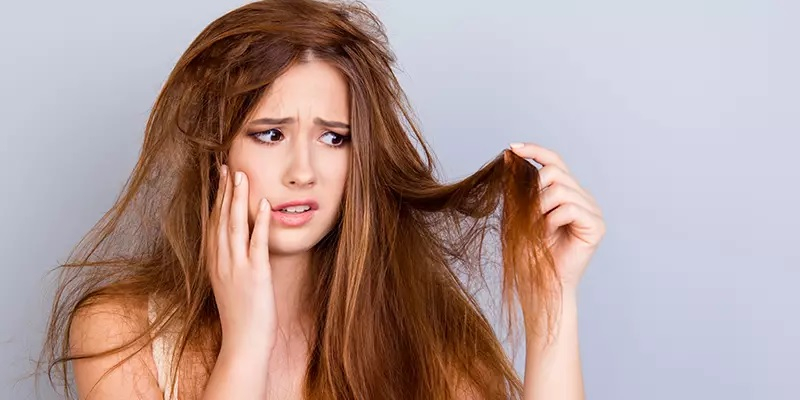 Dry and damaged hair and skin