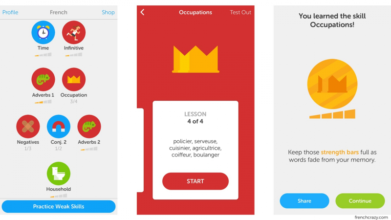 Duolingo is an application developed to help you update your language skills- Source: Frenchcrazy