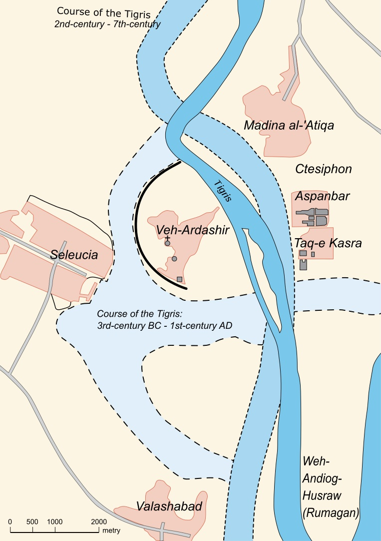 Map of the metropolis of Ctesiphon -en.wikipedia.org