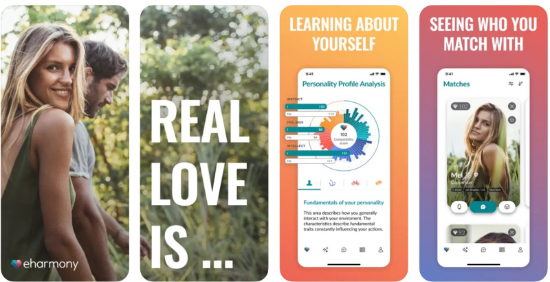Screemshot of https://apps.apple.com/app/eharmony-dating-real-love/id458272450
