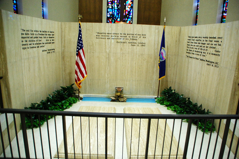 Dwight D. Eisenhower's gravesite -bradycarlson.com