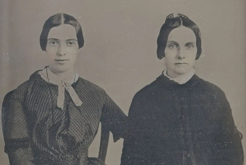 The photo of Emily Dickinson and Kate Scott Turner - nybooks.com