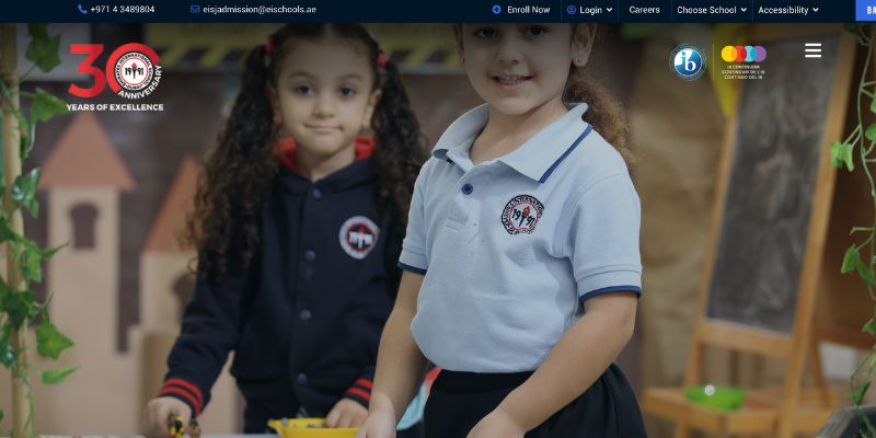 Screenshot of https://www.eischools.ae/jumeirah