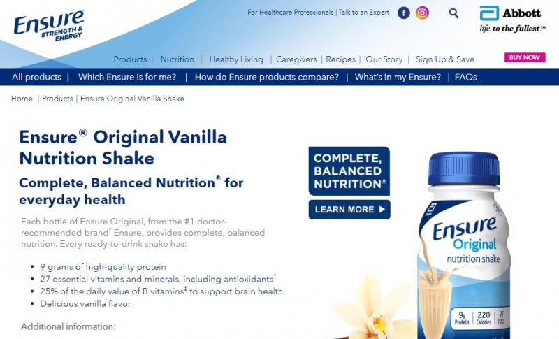 https://ensure.com/nutrition-products/ensure-original/vanilla-shake