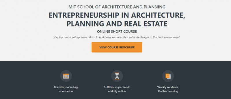 A structured course that gives you the key tools to tackle urban development related challenges or startups- Screenshot photo