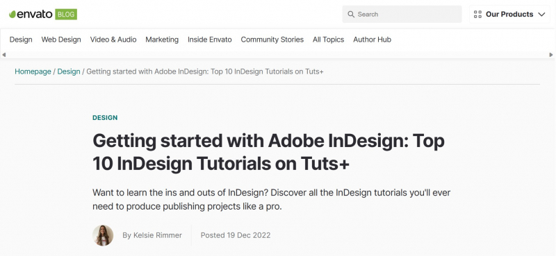 Screenshot of https://www.envato.com/blog/indesign-tutorials/