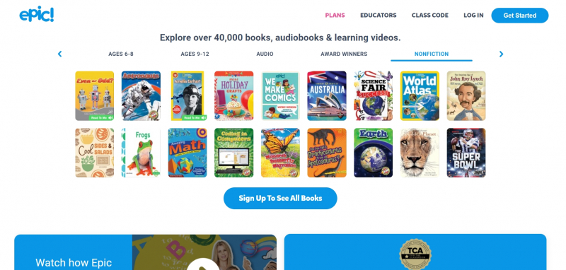 Epic! Books for Kids, https://www.getepic.com/