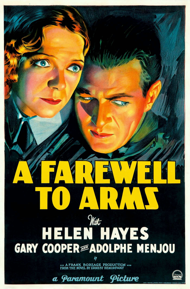 Photo:  Wikipedia - A Farewell to Arms (1932 film)