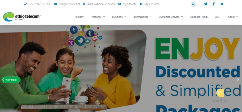 As of August 26, 2020, Ethio telecom has planned to expand 842 new infrastructure in fiscal year 2020- Screenshot photo