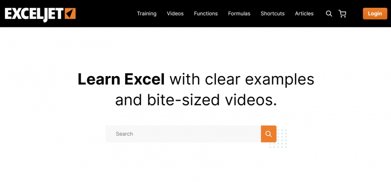 Screenshot of https://exceljet.net/