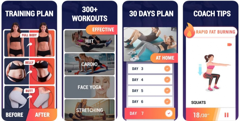 Fat Burning Workouts is a fast and effective weight loss app with weight loss exercises for different body part- Screenshot photo