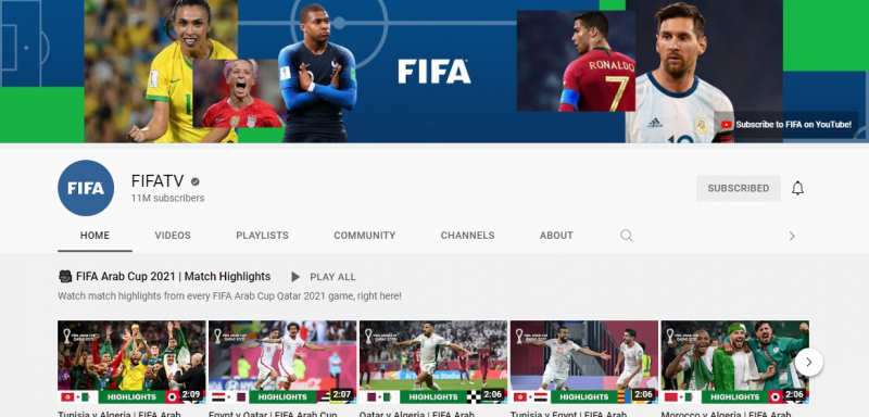 It is popular with football fans by providing interesting coverage of FIFA matches - Screenshot photo