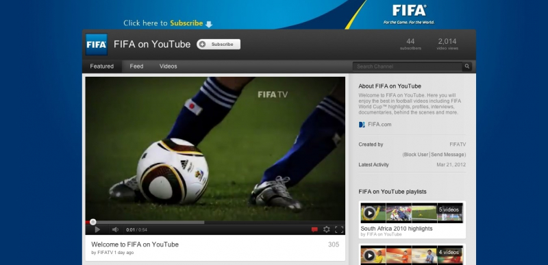 FIFA launches YouTube Channel | Digital Sport