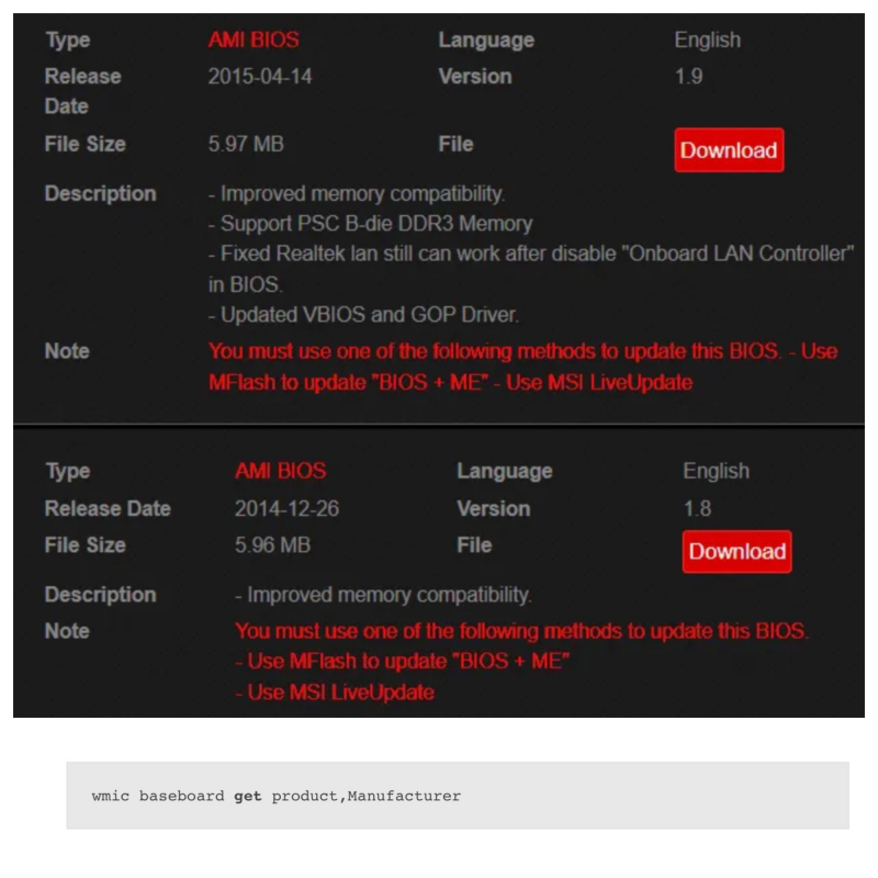 Finding Your UEFI BIOS Version