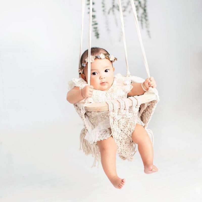 Finn Emma Macrame Baby Swing