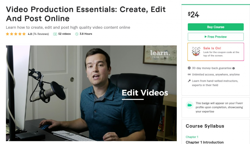 A Video Course on Fiverr Learn