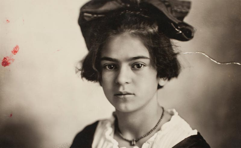 Frida at age 12 in 1919 -- www.aruma.com.au