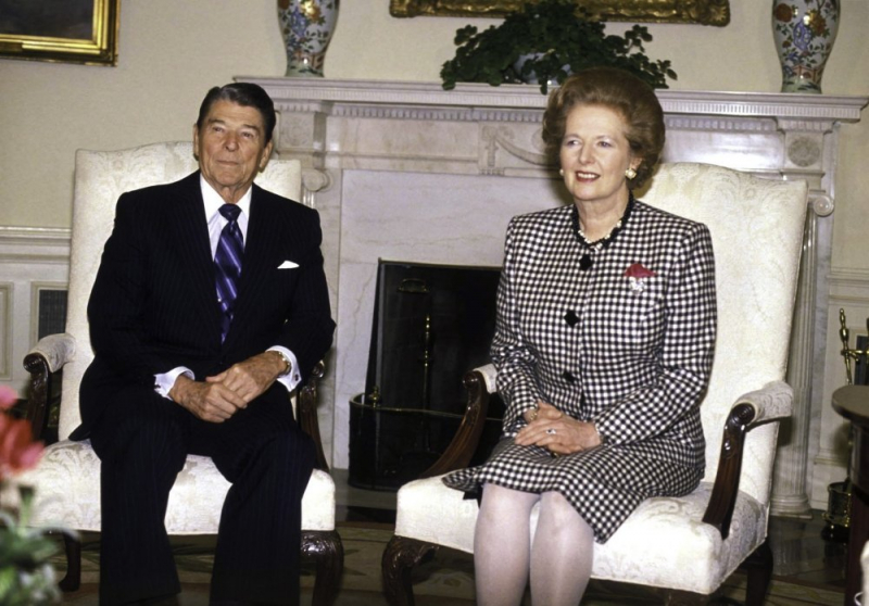 Photo: Ronald Reagan and Margaret Thatcher