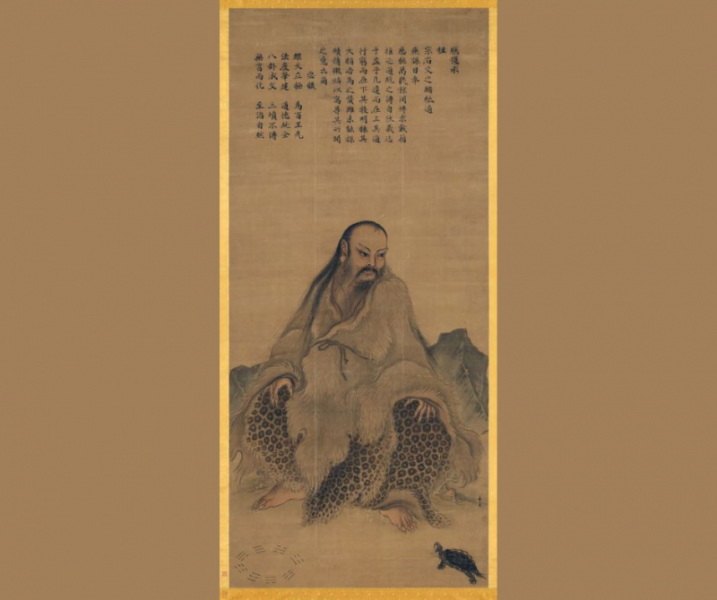 Fu Xi, painting on silk - National Palace Museum, Taipei