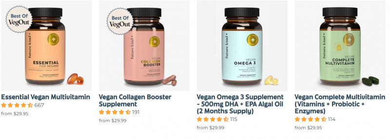 Screenshot of https://www.futurekind.com/collections/best-vegan-supplements