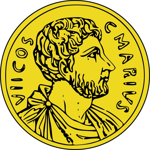 The image of Gaius Marius on the coin - Photo: https://assets.onlinelabels.com/
