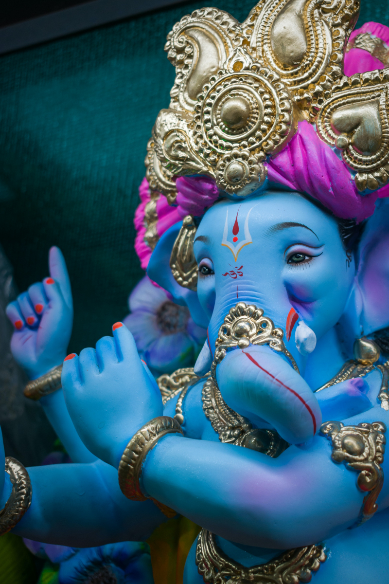 Photo by Sonika Agarwal: https://www.pexels.com/photo/a-beautiful-idol-of-lord-ganesha-in-mumbai-during-ganesh-chaturthi-2022-13078613/